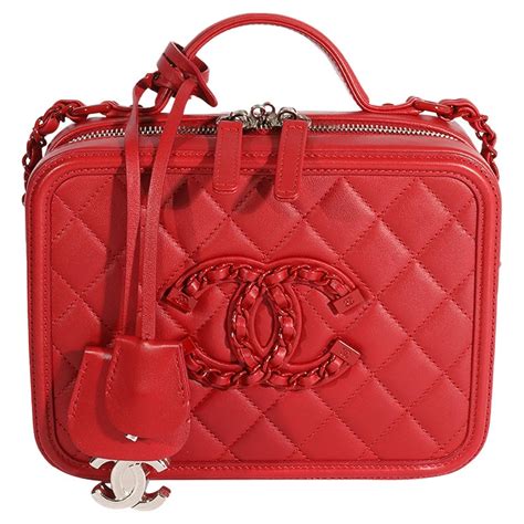 chanel red vanity case bag|chanel vintage vanity case bag.